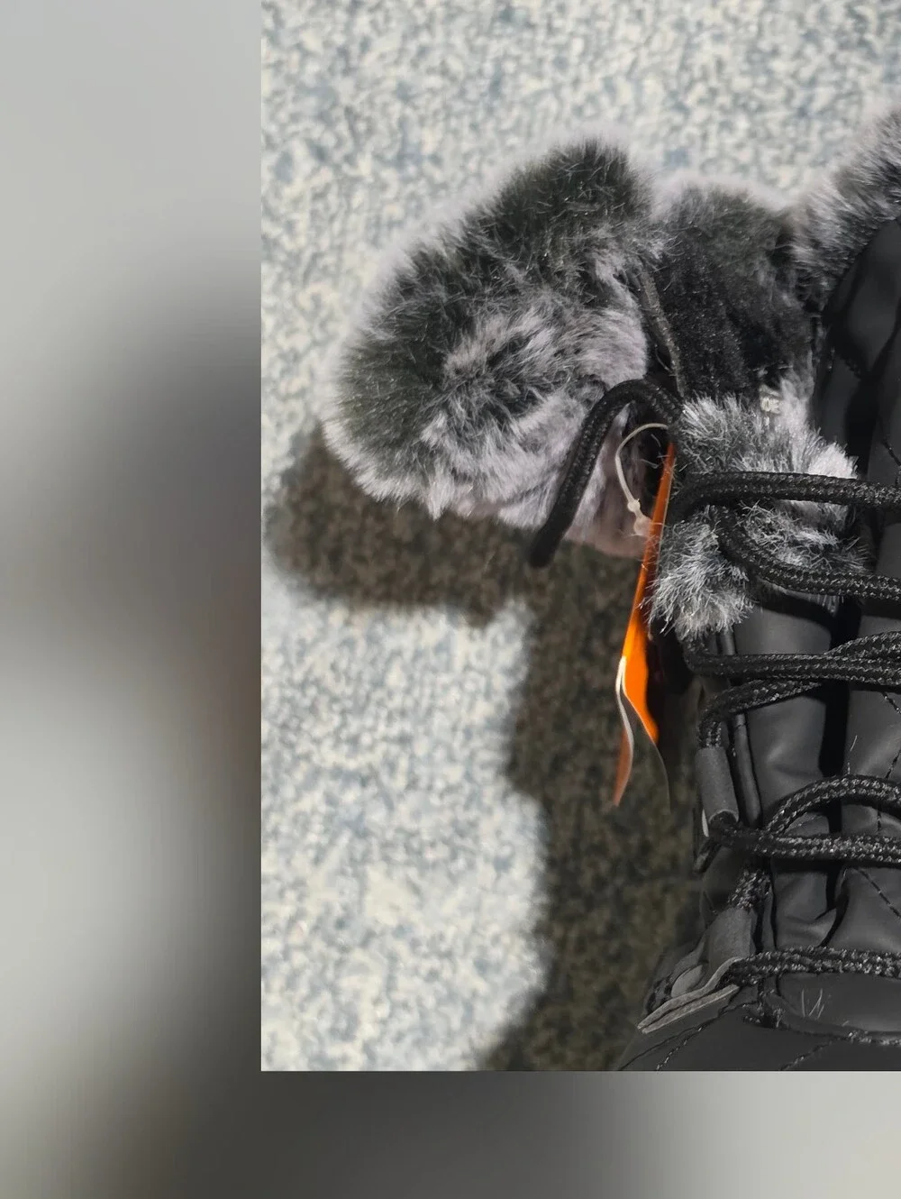 ARTIC SHIELD Women’s Black Winter Snow Boots with Faux Fur Collar Size 9